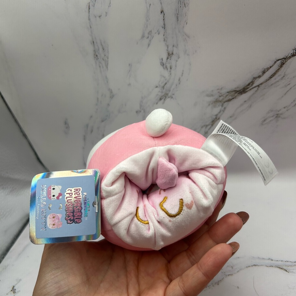 Hello Kitty Spa Headband + “Totally Cute” Nail File Set + Reversible Plushie NWT - Picture 10 of 12